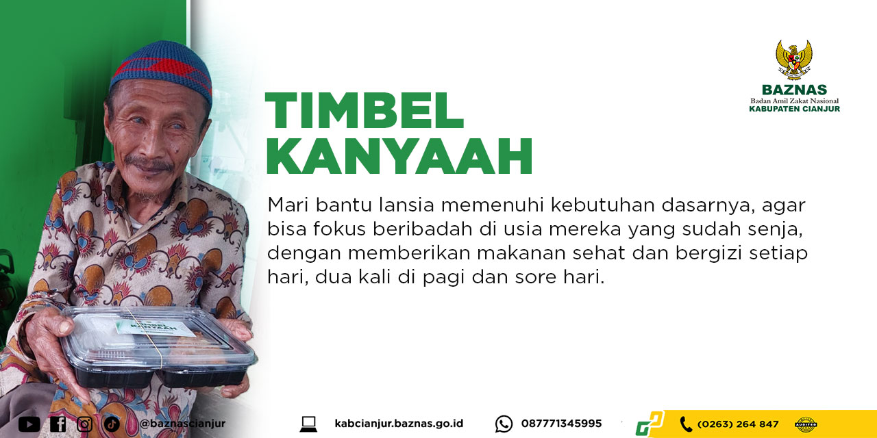 Bantu Lansia Cianjur Penuhi Kebutuhan Makan Setiap Hari